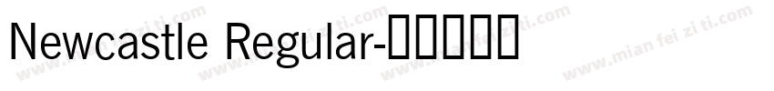 Newcastle Regular字体转换